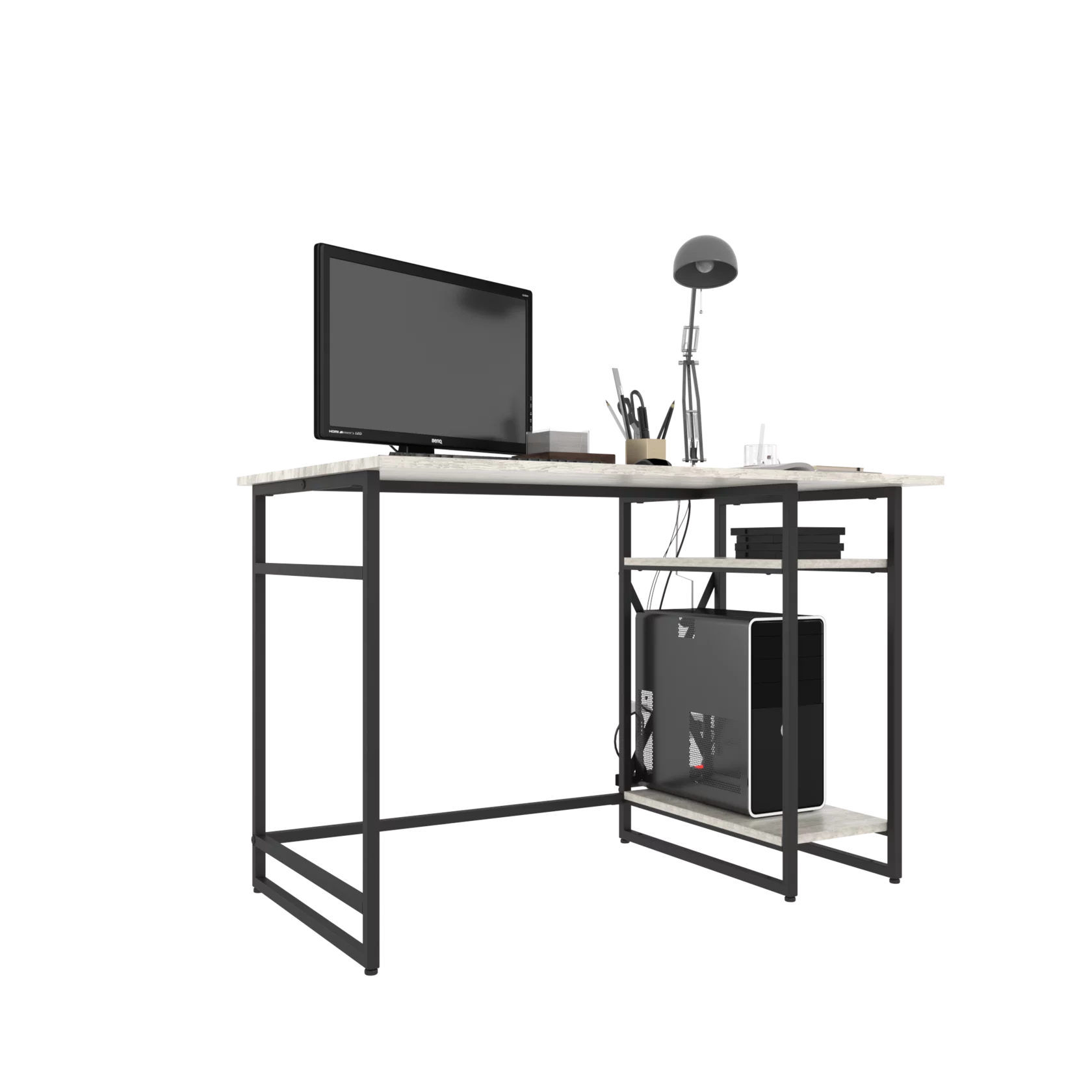GUTTA Письменный стол 76х111х68 см патина, чёрный