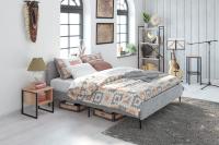 MEZA Двуспальная кровать 160х200 см с обивкой, без матраса