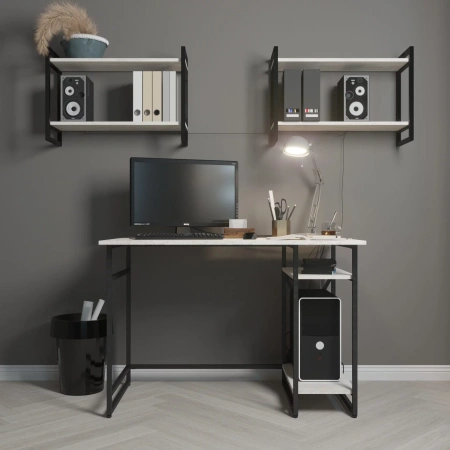 GUTTA Письменный стол 76х111х68 см патина, чёрный