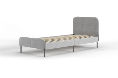 MEZA Односпальная кровать 90х200 см с обивкой, без матраса
