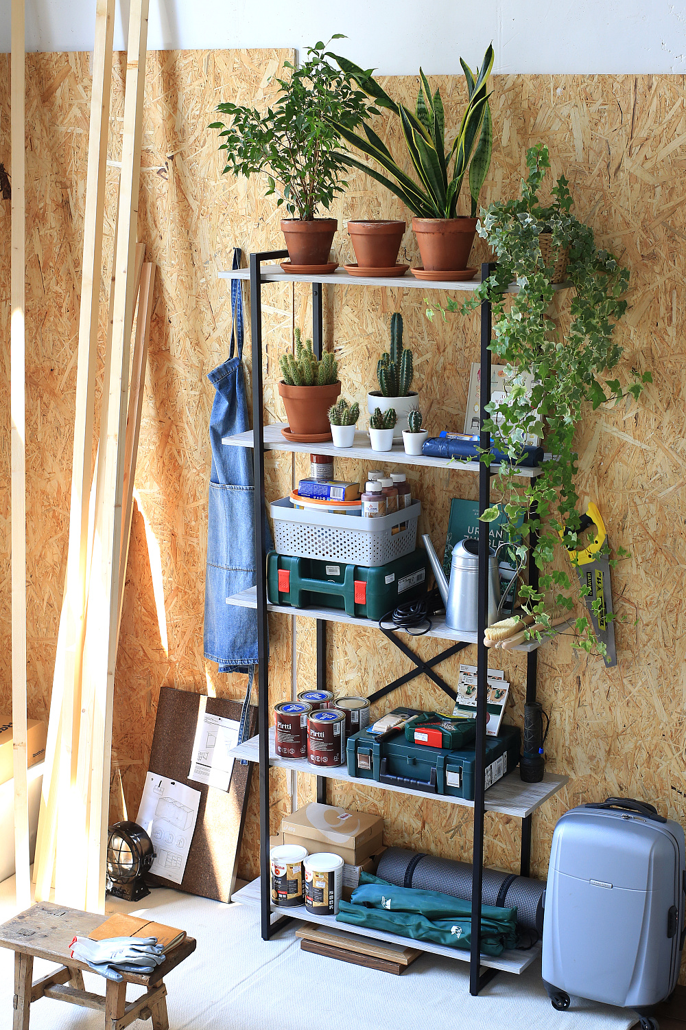 GUTTA Стеллаж 196х92х34 с пятью полками