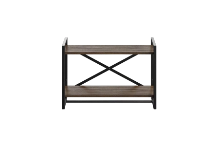 GUTTA Навесная полка 47х69х25 см двухъярусная, коричневый, чёрный